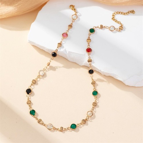 Boho Zirkon Kristall Herz Anhänger Halskette Halsband verstellbar Damen Schmuck Neu - Bild 7 von 22
