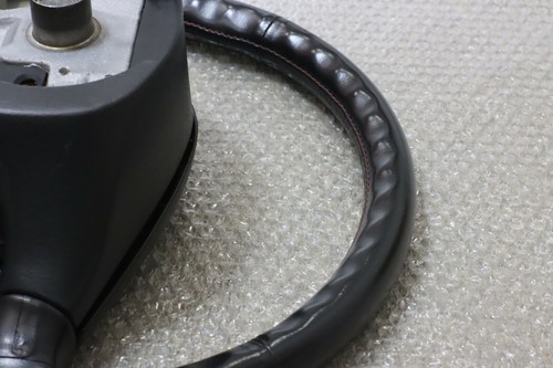 JDM Nissan Skyline GTR GT-R R33 BCNR33 Leather Red Stitch Steering Wheel oem - Picture 8 of 8