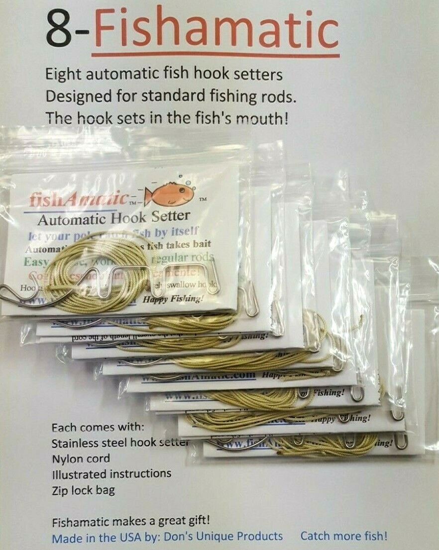 Fishing pole automatic hook setters (8) Tackle for standard rods