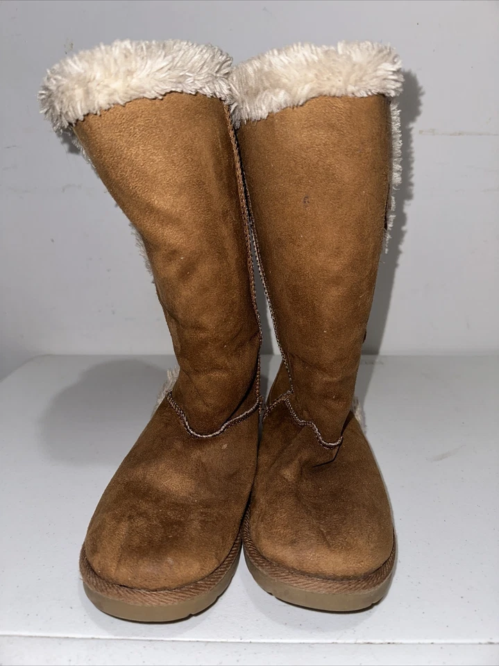 Botas de Invierno AirWalk Forradas de Vellón Niñas Talla 4 Juveniles Muy Lindas Hebilla Lateral Cálidas Foto 4 de 4