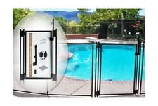 Pool Fence DIY by Life Saver Self-Closing Gate Kit, Black (Pack of 1)