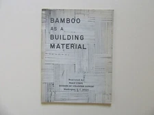 Bamboo as a Building Material - Peace Corps, Div. of Volunteer Support,