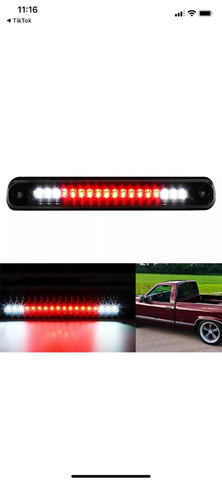 Terceras luces de freno LED 3RD lámparas para Chevy GMC 1988-1998 C/K 1500 2500 3500 EE. UU. Foto 2 de 4