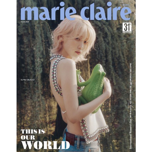 IU marie claire KOREA magazine 2024 numéro de mars IU Coverman + numéro de suivi - Photo 2 sur 11