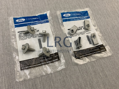 Ford F150 Expedition Navigator Trans Pan Center Shield Bolt & U-Nut Set of 4 OEM