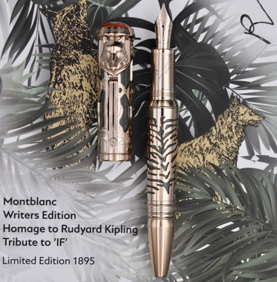 MONTBLANC 2019 Homage to Rudyard Kipling  Writers Limited Ed 1895 Fountain Pen M
