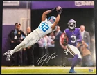 BRIAN BRANCH SIGNED DETROIT LIONS 16X20 BECKETT WITNESS COA