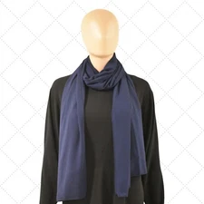 Solid Chiffon Hijab Scarf, Navy, Premium Chiffon Hijab Wrap, Head Wrap 