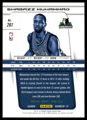2013-14 Panini Prizm #261 Shabazz Muhammad | eBay