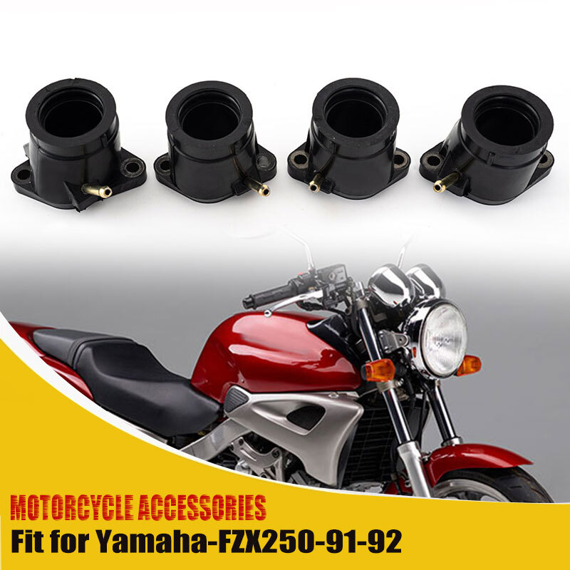 Set For Yamaha FZX250 ZEAL 1991-1992 4Pcs Carburetor Intake