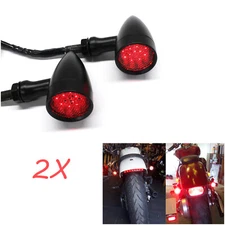 Bullet Motorcycle LED Brake Stop Running Turn Signal Tail Light For Bobber Cafe