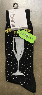 champagne dress socks Bar III Mens Black Novelty Print Novelty Crew 7-12, Men's Shop Blue Xscape Evenings Outfit your wedding party Crew socks US SIZE:20 YCRF_dresses_jumpsuits_rompers