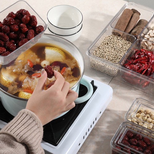 2PCS 288Oz Divided Serving Tray,6 Compartments Fruit Candy Nut Snack Storage Box - Picture 8 of 20