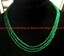 3 Rows 4x6mm Faceted Green Jade Natural Gems Rondelle Beads - Foto 5