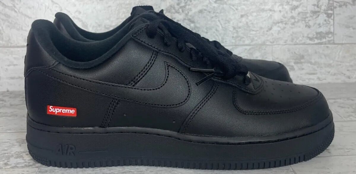 Nike Air Force 1 Low x Supreme Box Logo - Black CU9225-001 Nike Air Force 1 Low x Supreme Box Logo - Black CU9225-001