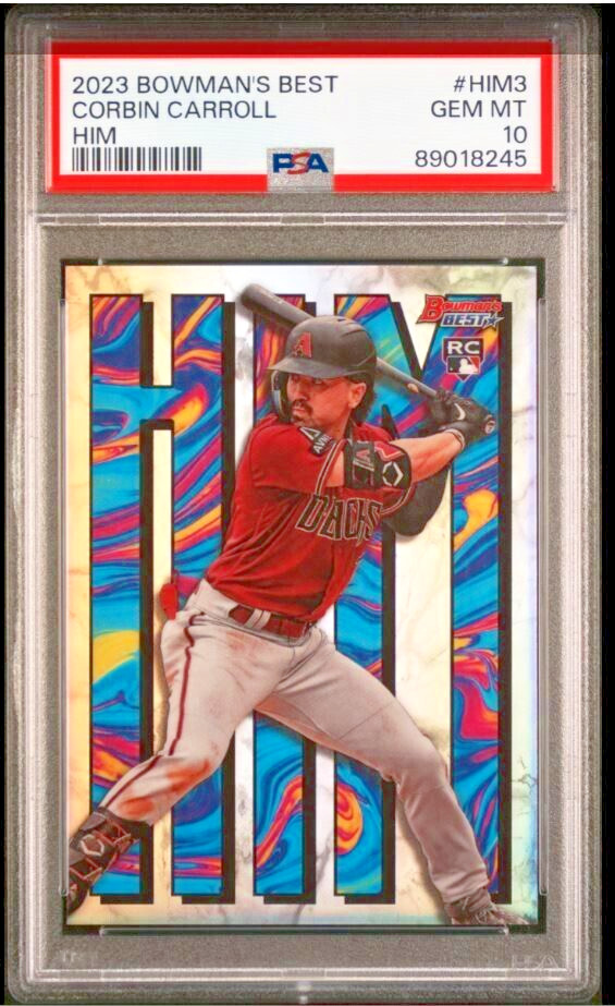 2023 BOWMAN'S BEST HIM ROOKIE CARD CORBIN CARROLL #HIM3 PSA 10 GEM MINT