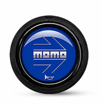 MOMO Steering Wheel Horn Button Blue 