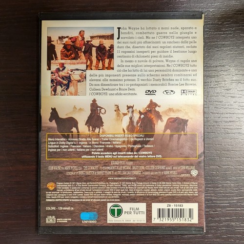 I COWBOYS con John Wayne DVD SNAPPER EDIZIONE ITALIANA - Foto 2 di 4