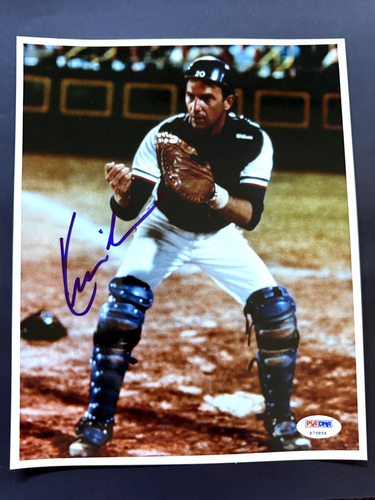 Kevin Costner Signed Autographed Bull Durham 8x10 Photo PSA DNA