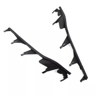 Pair Upper Headlight Bulb Cover Trim For BMW 3 Series E46 4 Door 98-01