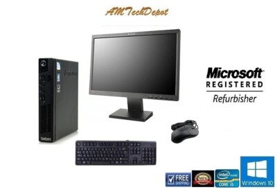 Lenovo TCentre M72e USFF Core i5-3470 2.9GHz 16GB 512SSD Win10 Complete System