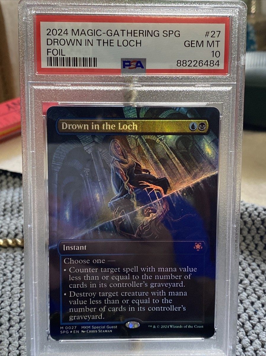PSA 10 Pop 1 Drown in the Loch - Foil Borderless MTG Special