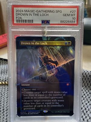 PSA 10 Pop 1 Drown in the Loch - Foil Borderless MTG Special