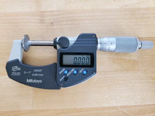 Mitutoyo 323–350–30 Digimatic Carbide Disc Micrometer 0–1" B68954B-OK