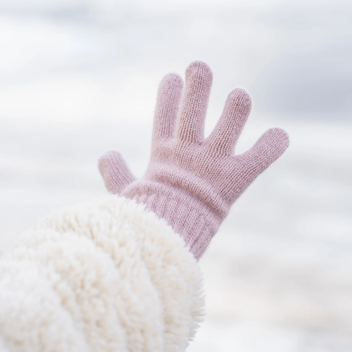 Kids' Knit Gloves Cashmere Blend - Picture 7 of 26
