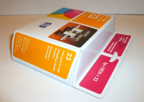 C1823t Tri-color Ink Cartridge HP 23 Genuine FACTORY SEALED See Photos - Picture 4 of 7