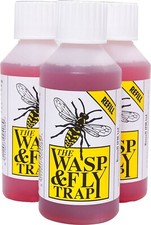 Wasp & Fly Trap 250ml Refill Bottle - 3 bottles