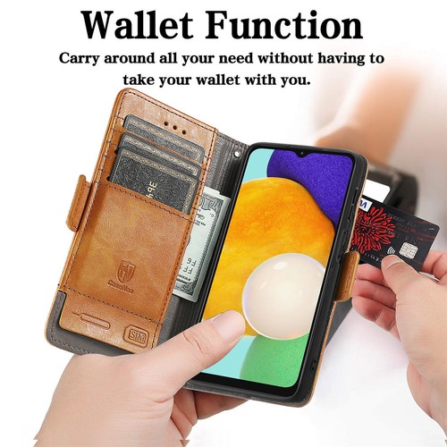 For Samsung Galaxy A06 A16 A26 A36 A56 Men's Vintage Leather Wallet Stand Case - Picture 72 of 85