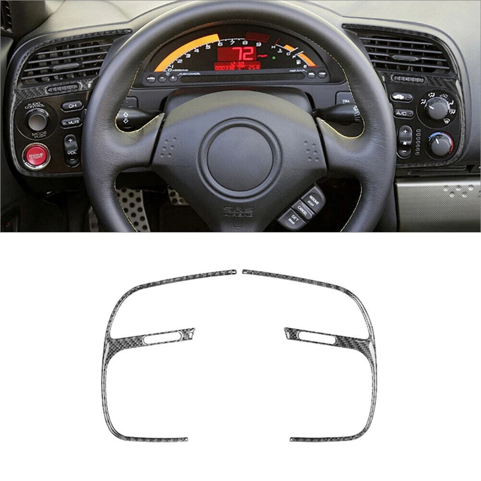 26Pcs Carbon Fiber Interior Full Kit Cover Trim Sticker For 2000-03 Honda S2000 - Изображение 2 из 4