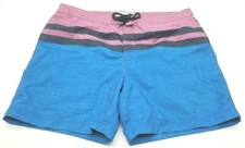  79 ORIGINAL PENGUIN Munsing Wear Mens Blue  Purple Swim Board Shorts Sz 38