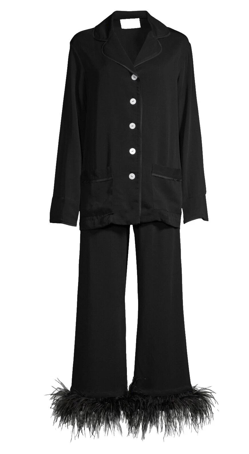 Black Solid Sleepwear & Robes for Women