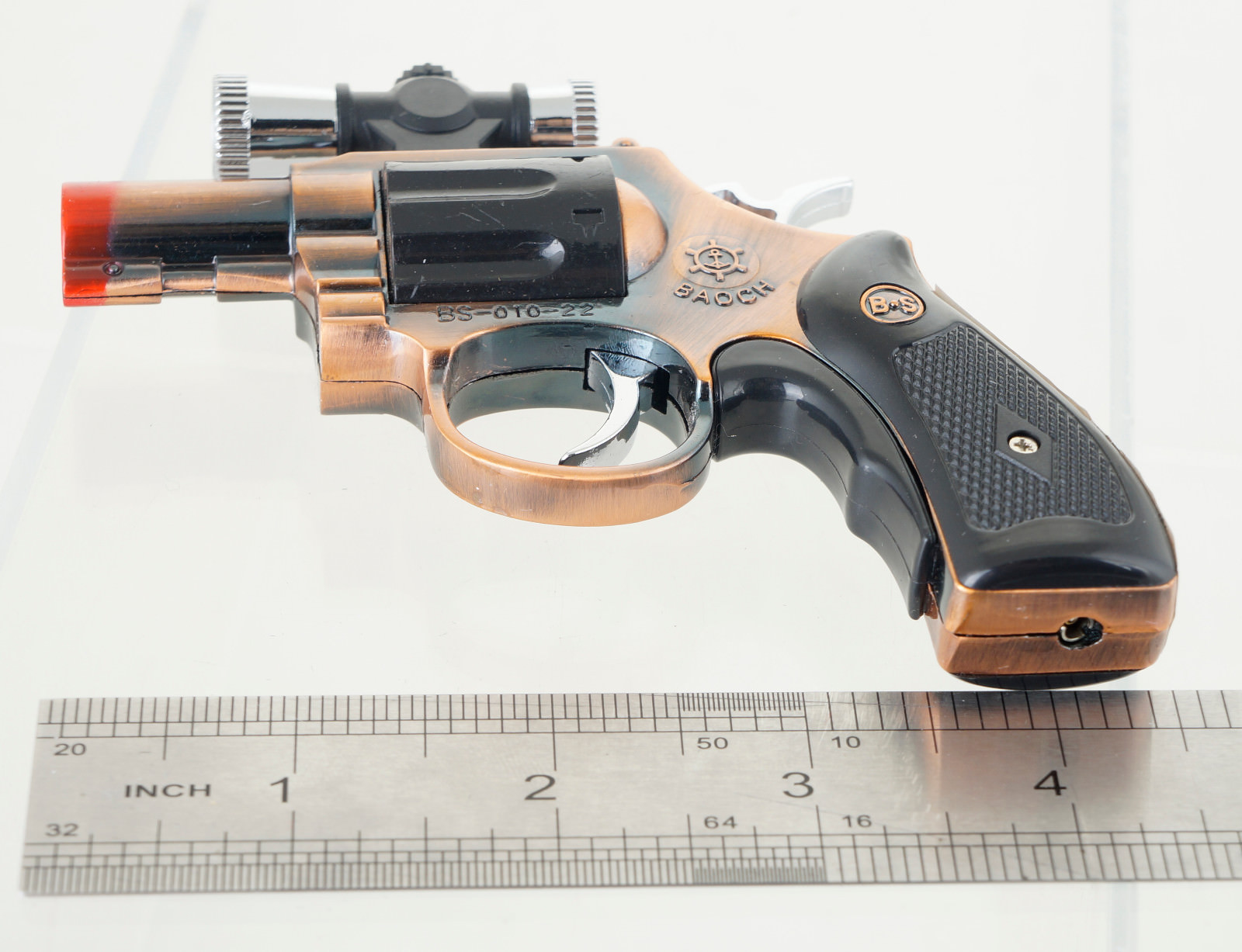 2 PACK 357 Magnum Gun Revolver Shaped Jet Torch Lighter with USA Legal ...
