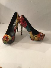 Steve Madden Multi-Colored Platform Pumps US size 8 Very Good Condition