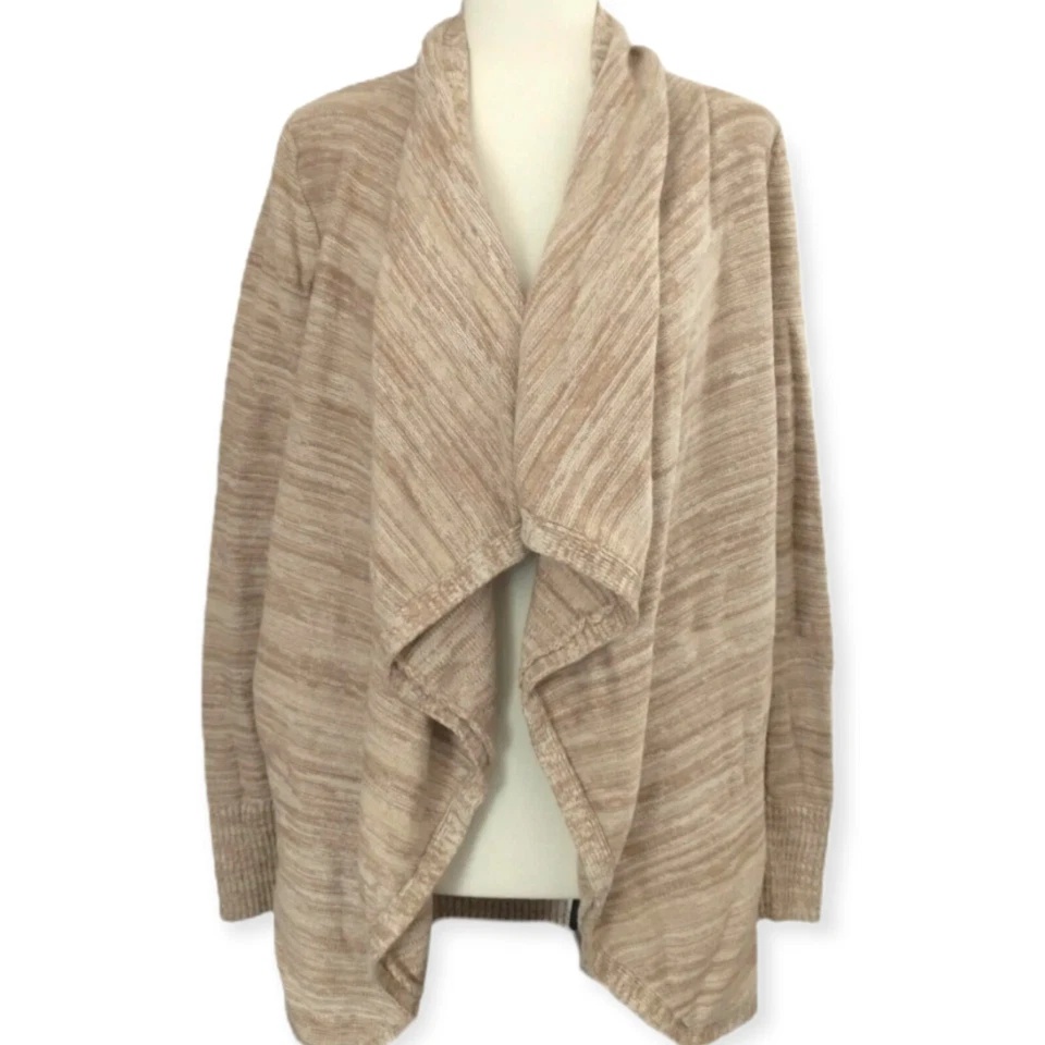 Cárdigan Grueso Frente Abierto M Drapeado Frontal Suéter Dinero Antiguo Silencioso Lujo RQT Foto 2 de 4