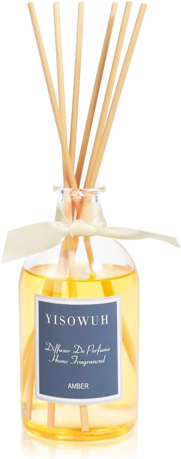 Reed Diffuser - Amber Fruity - 250Ml Essential Oil Reed Diffuser Set with 8 Stic-image