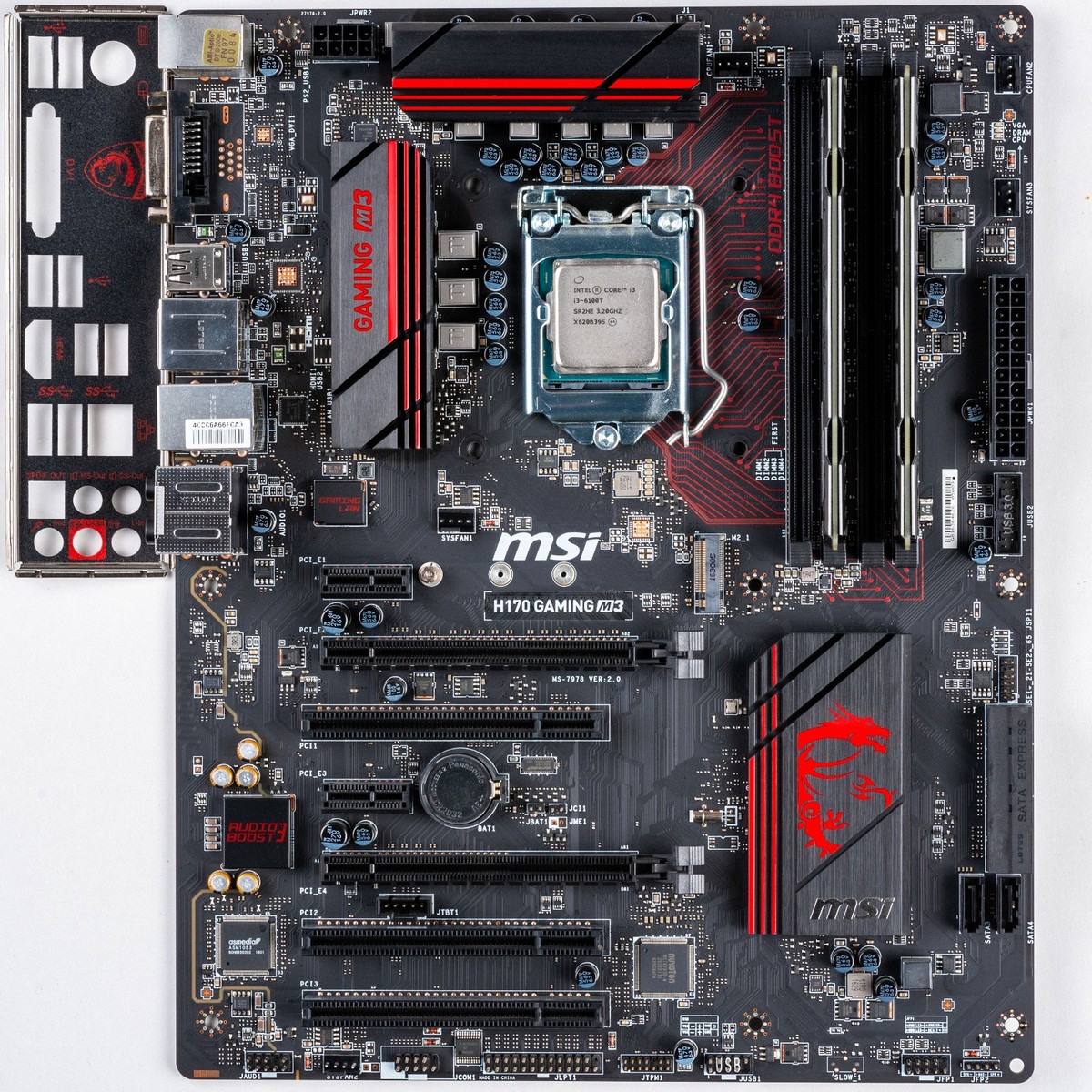 Intel Core i7 6700 +マザー MSI H170 +メモリ32G MSI H170 GAMING M3 LGA1151 ATX Motherboard 8GB DDR4 Core i3-6100T