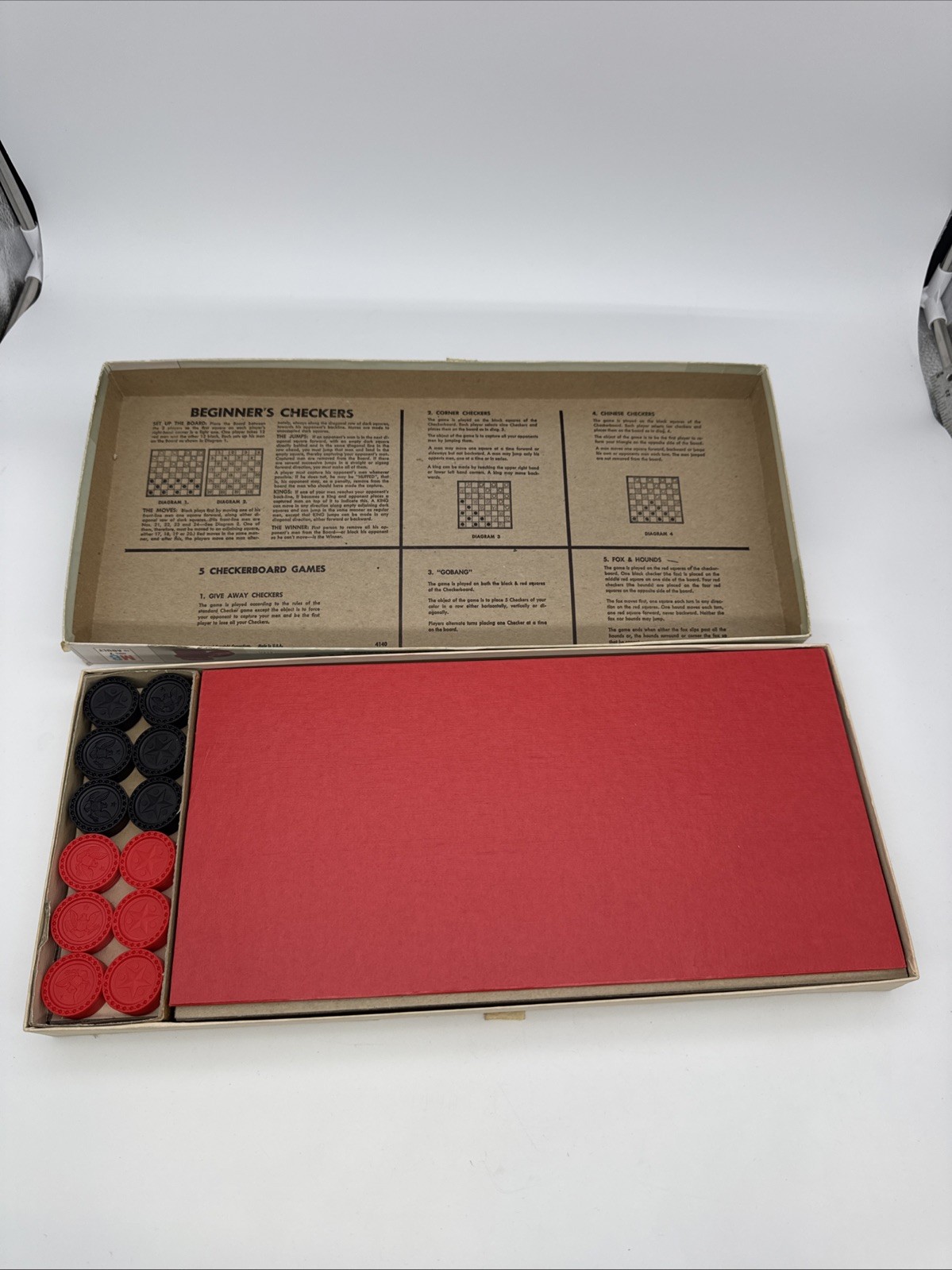 Checkers And 5 Other Games - Milton Bradley - Vintage 1970 - Complete