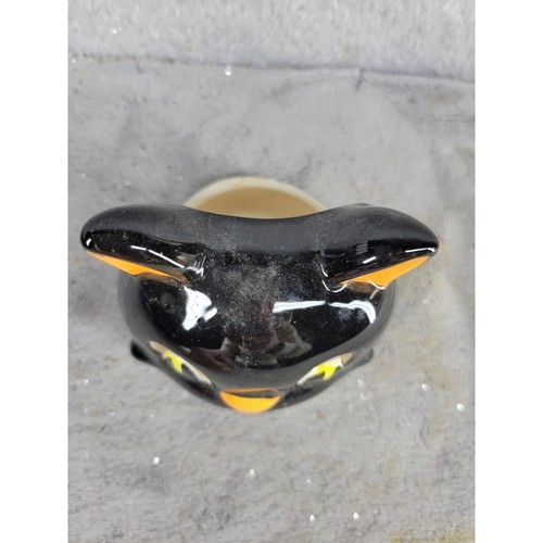 Black Cat Tealight Candle Holder Halloween Ceramic Novelty Cute - Picture 5 of 7
