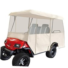 Golf Cart Enclosure, 2-Person Golf Cart Cover with 4-Sided Transparent
