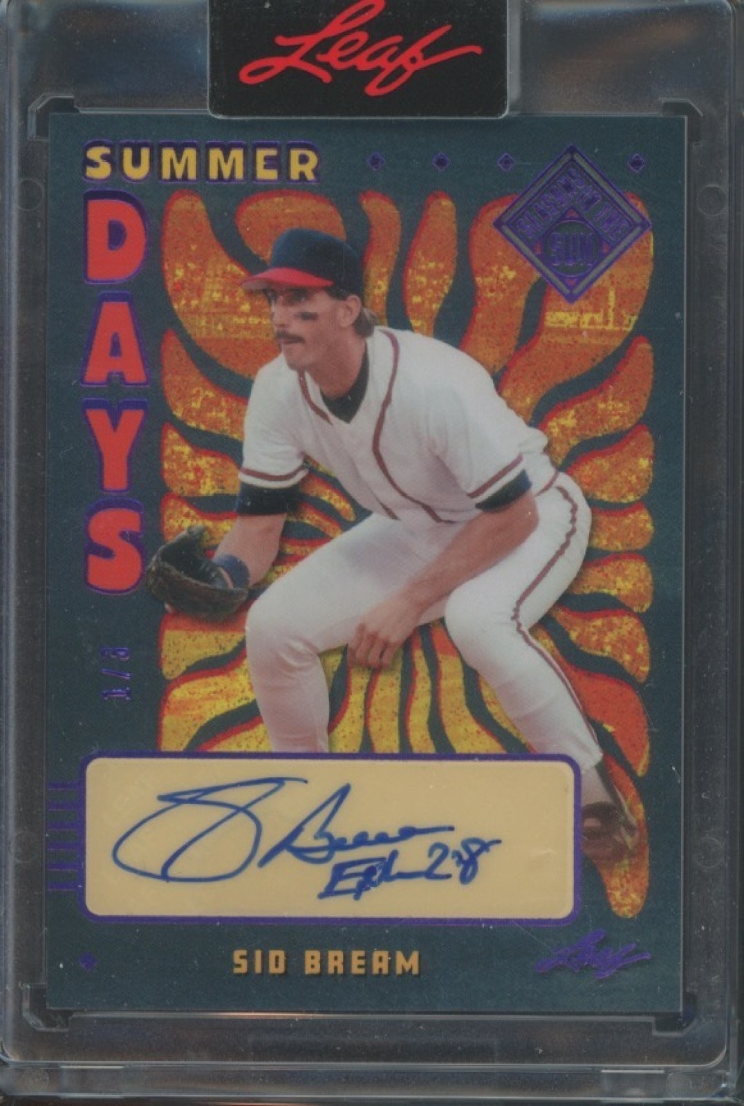 2026 Leaf Seasons in the Sun Sid Bream #SD-SB1 Summer Days Auto Purple /3