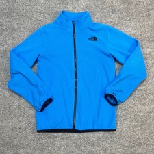 The North Face Fleece Jacket Boys Large 14-16 Blue Full Zip Outdoor