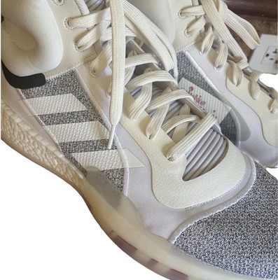 Adidas Marquee Boost Off White Gray Basketball Sneakers Hard To Find Size 15