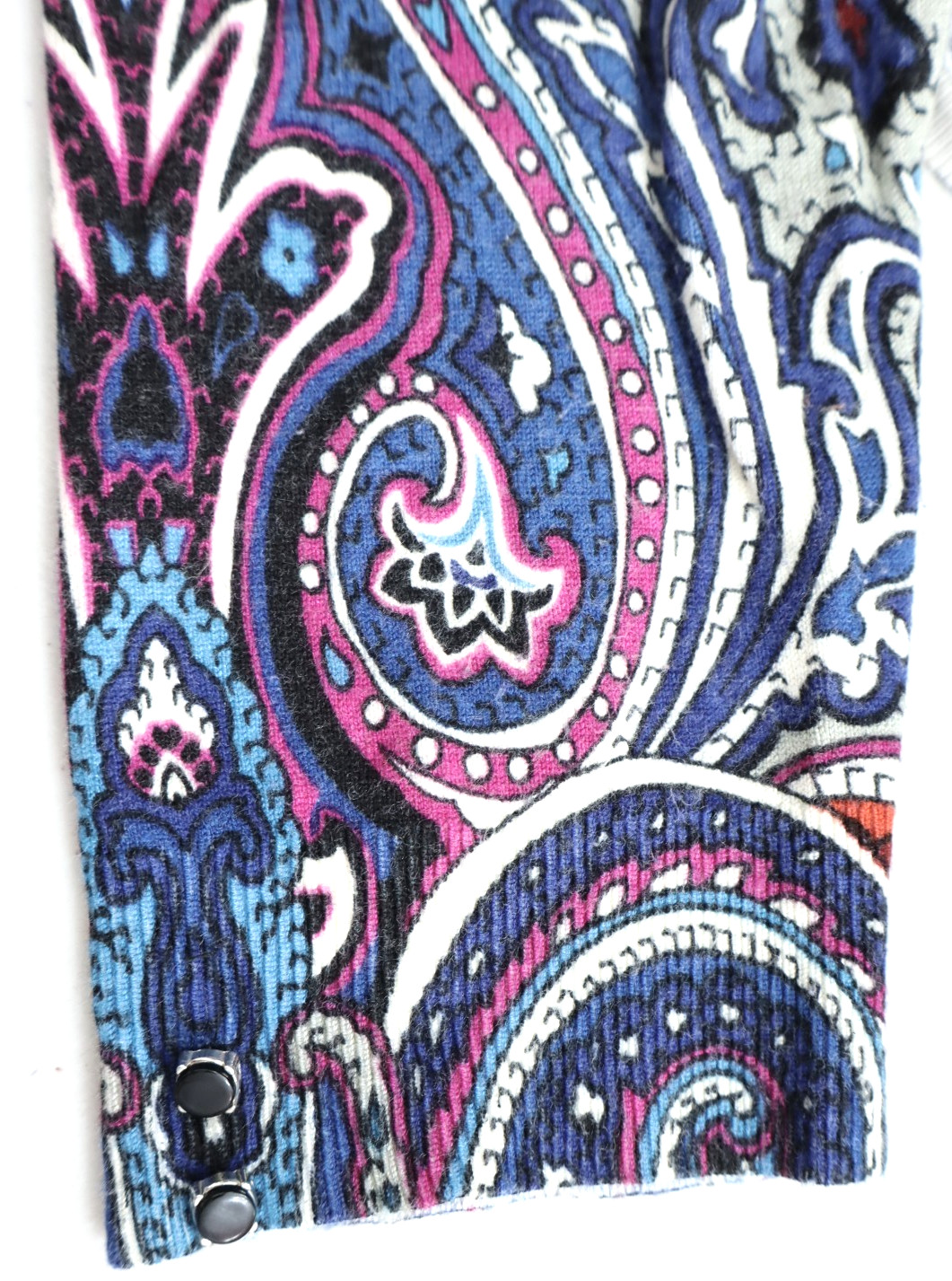 PREMISE STUDIO Women's Rayon Nylon Cardigan Sweater 3/4 Sleeve Paisley Size XL image 8