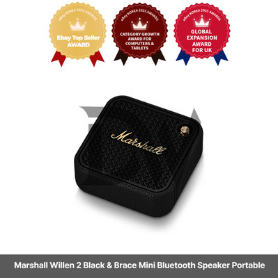 Marshall Willen 2 Black & Brace Mini Bluetooth Lautsprecher Tragbar