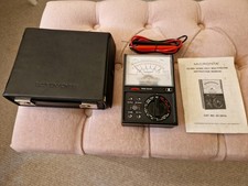 Serviced And Calibrated Micronta Analog Multimeter with leads, box and manual