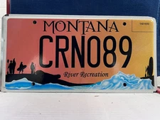 RIVER RECREATION  BRENAN'S WAVE  MONTANA LICENSE PLATE